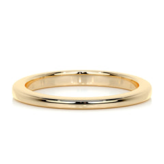 Alex Men's Wedding Band -18K Yellow Gold