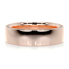Greg Men's Diamond Wedding Band (0.50 Carat) -14K Rose Gold