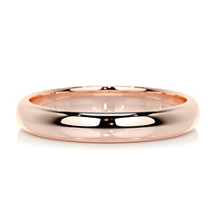 Chris Men's Wedding Band -14K Rose Gold