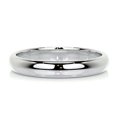 Chris Men's Wedding Band -14K White Gold