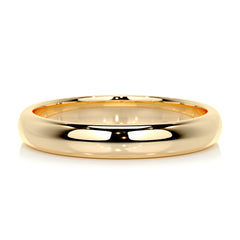 Chris Men's Wedding Band -18K Yellow Gold