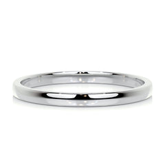 Jack Men's Wedding Band -18K White Gold