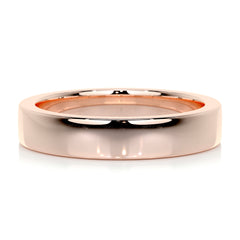 Travis Men's Wedding Band -14K Rose Gold