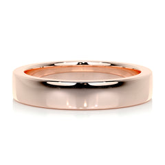 Peter Men's Wedding Band -14K Rose Gold