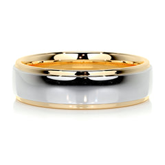 Pierre Men's Wedding Band -18K Yellow Gold
