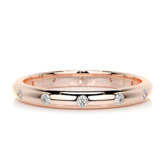 Jenni Men's Diamond Wedding Band (0.20 Carat) -14K Rose Gold